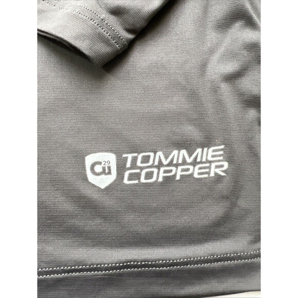 Tommie Copper Gray Long Sleeve V-neck Compression Shirt Women’s X-Large - Picture 3 of 5